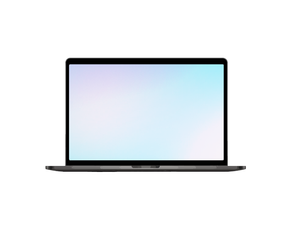 Laptop gradient scherm